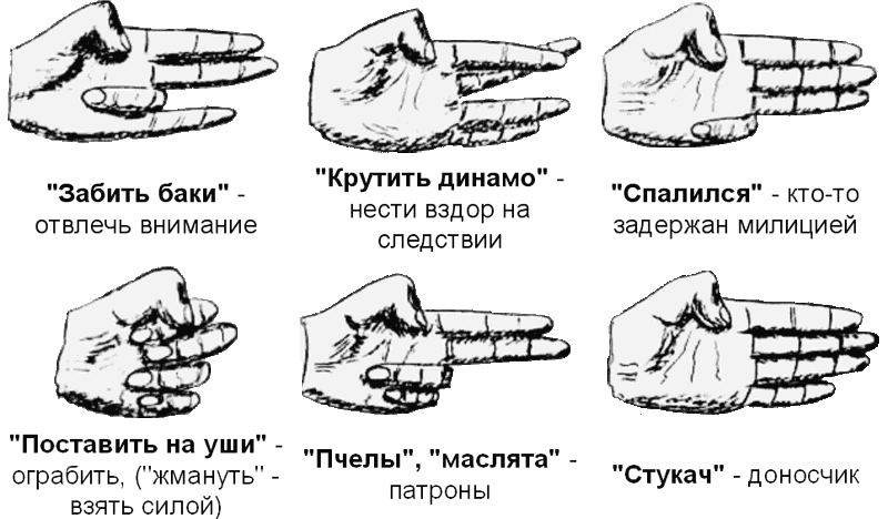 Расшифровка банд. Зоновские термины.